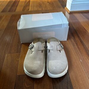 Papillio by Birkenstock Beige Clogs